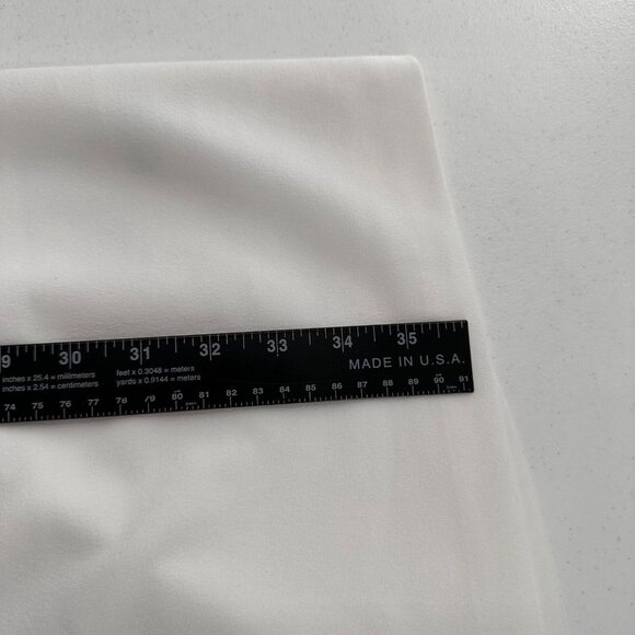 Guess White Long Sleeve Mini Dress Back Zipper Front Ring Detail Lined Size 16 - Picture 6 of 10